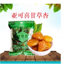 亚可喜甘草杏500g 蜜饯果干零食 红杏干杏脯杏肉精品水果干甘肃特产 酸甜适中 