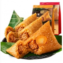 【满2件减5元】久知味 嘉兴特产粽子1350g 早餐食品 真空鲜肉粽蛋黄粽组合135g*10只装棕子