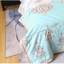 水帛冰感蓝调夏凉被春夏居家必备单双人通用凉感柔软亲肤春夏天用 浅蓝色 150x200cm