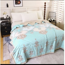 水帛冰感蓝调夏凉被春夏居家必备单双人通用凉感柔软亲肤春夏天用 浅蓝色 150x200cm