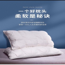 水帛扭花面包枕柔软蓬松舒适枕头家用成人单人酒店枕芯单只装48*74cm 扭花面包枕 48*74cm单只装